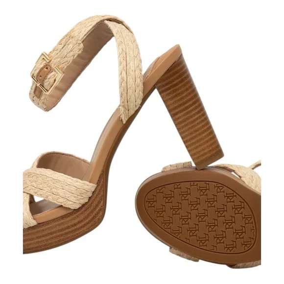 Sasha Raffia Platform Sandal - Picture 4 of 7
